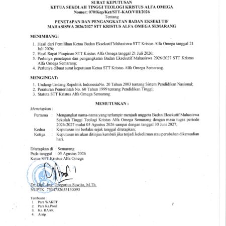 BADAN EKSEKUTIF MAHASISWA 2026-2027